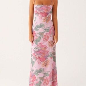 Peppermayo Floral Pink Maxi Dress